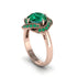 Emerald Floral Infinity Engagement Ring - Brinley No. 20 image 2