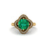 Emerald Floral Infinity Engagement Ring - Brinley No. 4 image 3