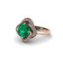 Emerald Floral Infinity Engagement Ring - Brinley No. 5 image 1