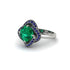 Emerald Floral Infinity Engagement Ring - Brinley No. 66 image 1