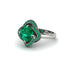 Emerald Floral Infinity Engagement Ring - Brinley No. 21 image 1