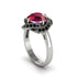 Ruby Floral Infinity Engagement Ring - Brinley No. 42 image 2
