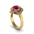 Ruby Floral Infinity Engagement Ring - Brinley No. 10 image 2