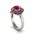 Ruby Floral Infinity Engagement Ring - Brinley No. 57 image 2