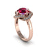 Ruby Floral Infinity Engagement Ring - Brinley No. 11 image 2