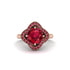 Ruby Floral Infinity Engagement Ring - Brinley No. 56 image 3