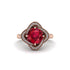 Ruby Floral Infinity Engagement Ring - Brinley No. 11 image 3