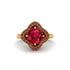 Ruby Floral Infinity Engagement Ring - Brinley No. 55 image 3