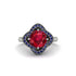 Ruby Floral Infinity Engagement Ring - Brinley No. 72 image 3
