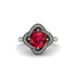 Ruby Floral Infinity Engagement Ring - Brinley No. 12 image 3