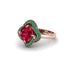 Ruby Floral Infinity Engagement Ring - Brinley No. 26 image 1