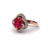 Ruby Floral Infinity Engagement Ring - Brinley No. 11 image 1