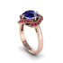 Sapphire Floral Infinity Engagement Ring - Brinley No. 59 image 2