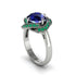 Sapphire Floral Infinity Engagement Ring - Brinley No. 30 image 2