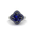 Sapphire Floral Infinity Engagement Ring - Brinley No. 75 image 3