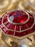 Ruby Radiant Majesty Engagement Ring - Francesca No. 57