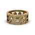 Diamond Geometric Elegance Gold Wedding Ring - Darby No. 1 image 1