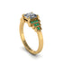 Diamond Geometric Princess Cut Engagement Ring - Thea No. 16 image 2