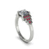 Diamond Geometric Princess Cut Engagement Ring - Thea No. 48 image 2