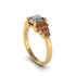 Diamond Geometric Princess Cut Engagement Ring - Thea No. 46 image 2