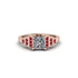Diamond Geometric Princess Cut Engagement Ring - Thea No. 47 image 1