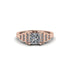 Diamond Geometric Princess Cut Engagement Ring - Thea No. 2 image 5