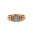 Diamond Geometric Princess Cut Engagement Ring - Thea No. 46 image 1