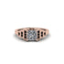 Diamond Geometric Princess Cut Engagement Ring - Thea No. 32 image 1