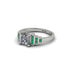 Diamond Geometric Princess Cut Engagement Ring - Thea No. 18 image 3