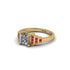 Diamond Geometric Princess Cut Engagement Ring - Thea No. 46 image 3