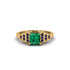 Emerald Geometric Princess Cut Engagement Ring - Thea No. 64 image 1