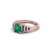 Emerald Geometric Princess Cut Engagement Ring - Thea No. 65 image 3