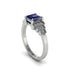 Sapphire Geometric Princess Cut Engagement Ring - Thea No. 15 image 3