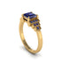 Sapphire Geometric Princess Cut Engagement Ring - Thea No. 73 image 2