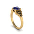 Sapphire Geometric Princess Cut Engagement Ring - Thea No. 43 image 2