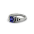 Sapphire Geometric Princess Cut Engagement Ring - Thea No. 45 image 3