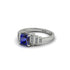 Sapphire Geometric Princess Cut Engagement Ring - Thea No. 15 image 2
