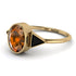 Geometrical Bezel Brown Diamond Ring - Trinity No. 1107 image 1