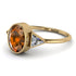 Geometrical Bezel Brown Diamond Ring - Trinity No. 1101 image 1