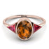 Geometrical Bezel Brown Diamond Ring - Trinity No. 1111 image 3