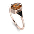 Geometrical Bezel Brown Diamond Ring - Trinity No. 1108 image 2