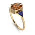Geometrical Bezel Brown Diamond Ring - Trinity No. 1113 image 2