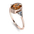 Geometrical Bezel Brown Diamond Ring - Trinity No. 1102 image 2
