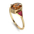 Geometrical Bezel Brown Diamond Ring - Trinity No. 1110 image 2