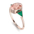 Geometrical Bezel Morganite Ring - Trinity No. 905 image 2