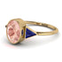 Geometrical Bezel Morganite Ring - Trinity No. 913 image 1