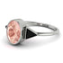 Geometrical Bezel Morganite Ring - Trinity No. 909 image 1