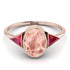Geometrical Bezel Morganite Ring - Trinity No. 911 image 3