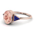 Geometrical Bezel Morganite Ring - Trinity No. 914 image 1
