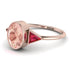 Geometrical Bezel Morganite Ring - Trinity No. 911 image 1